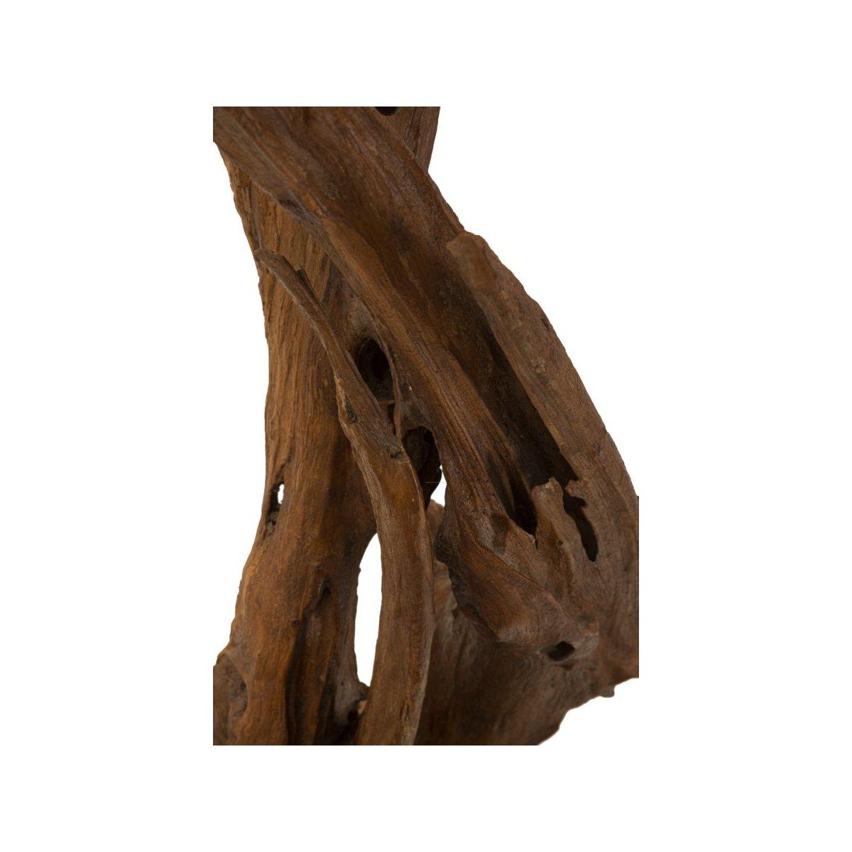 Lampada Da Tavolo Teak Riciclato cm.35x80 |Mauro Ferretti