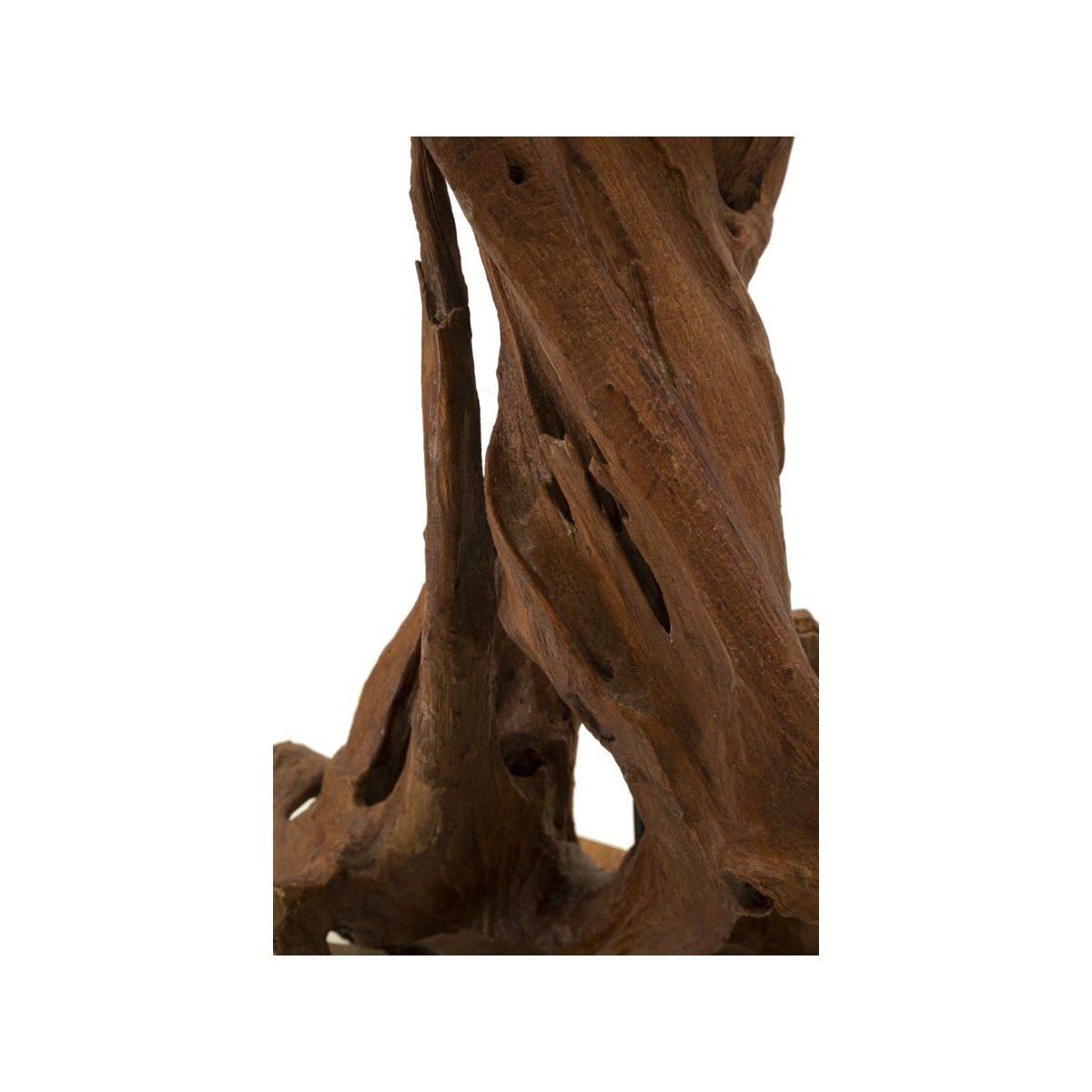 Lampada Da Tavolo Teak Riciclato cm.35x80 |Mauro Ferretti