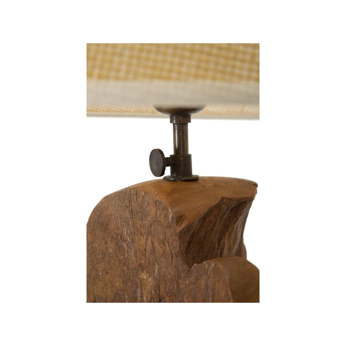 Lampada Da Tavolo Teak Riciclato cm.35x80 |Mauro Ferretti