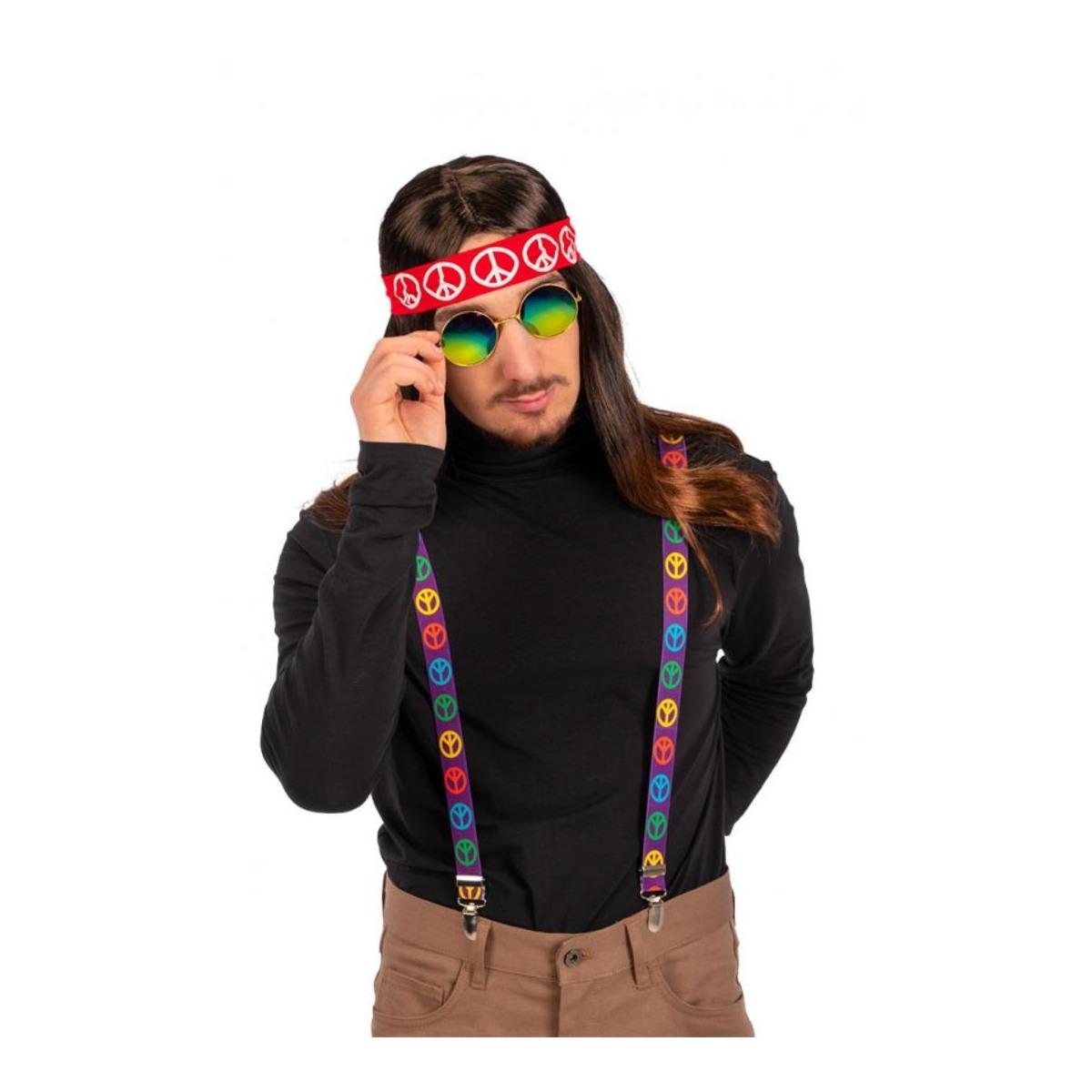 Hippie Bretelle Occhiali con Fascia Set pz.3 |Carnival Toys