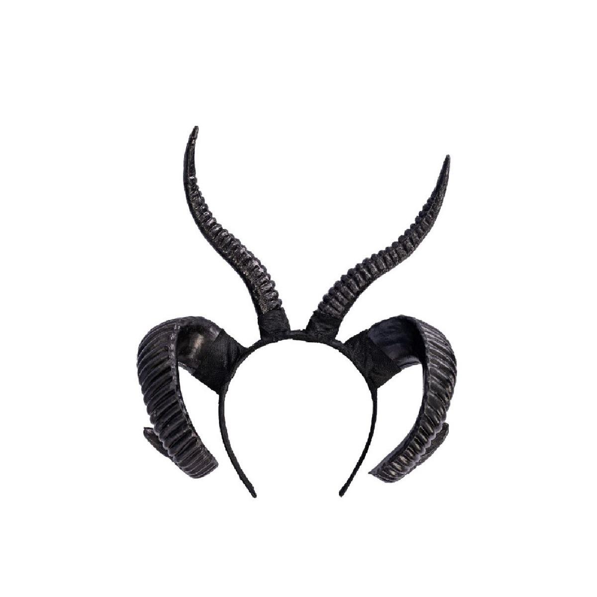 Cerchietto Demone con Corna Nere |Carnival Toys