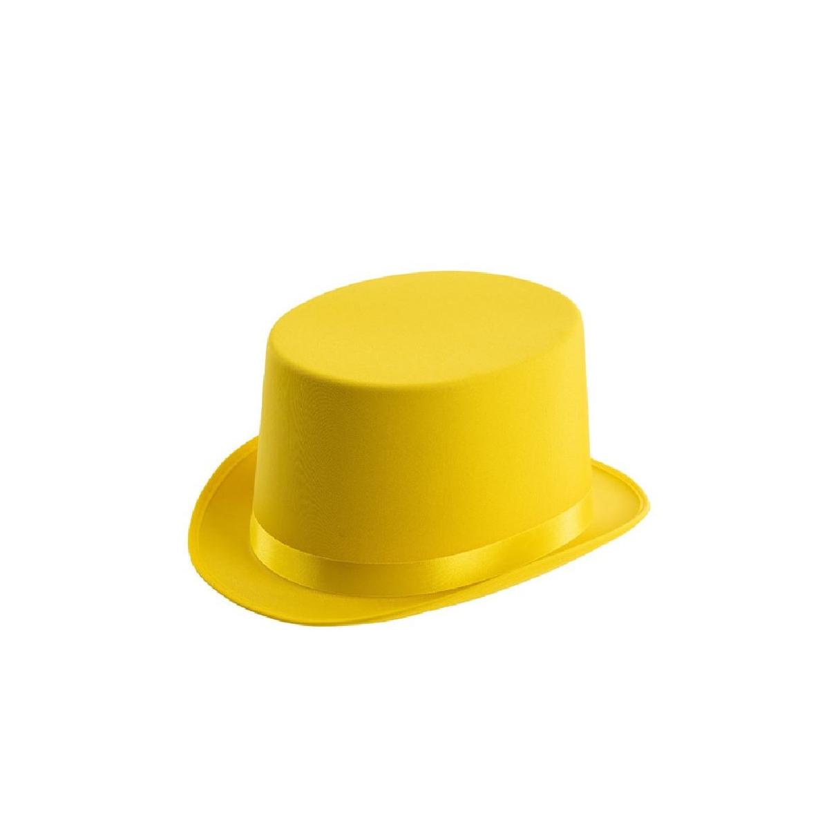 Cappello Cilindro Giallo Feltro |Carnival Toys