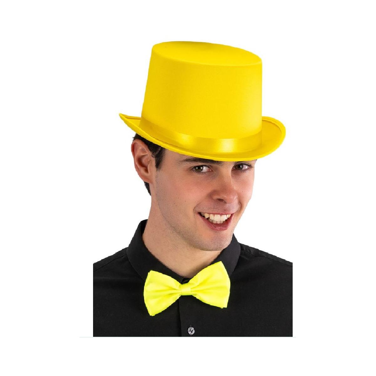 Cappello Cilindro Giallo Feltro |Carnival Toys