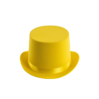 Cappello Cilindro Giallo Feltro |Carnival Toys