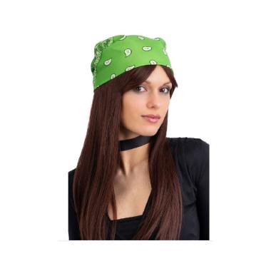 Bandana Cowboy Verde Fluo cm.55x55 |Carnival Toys