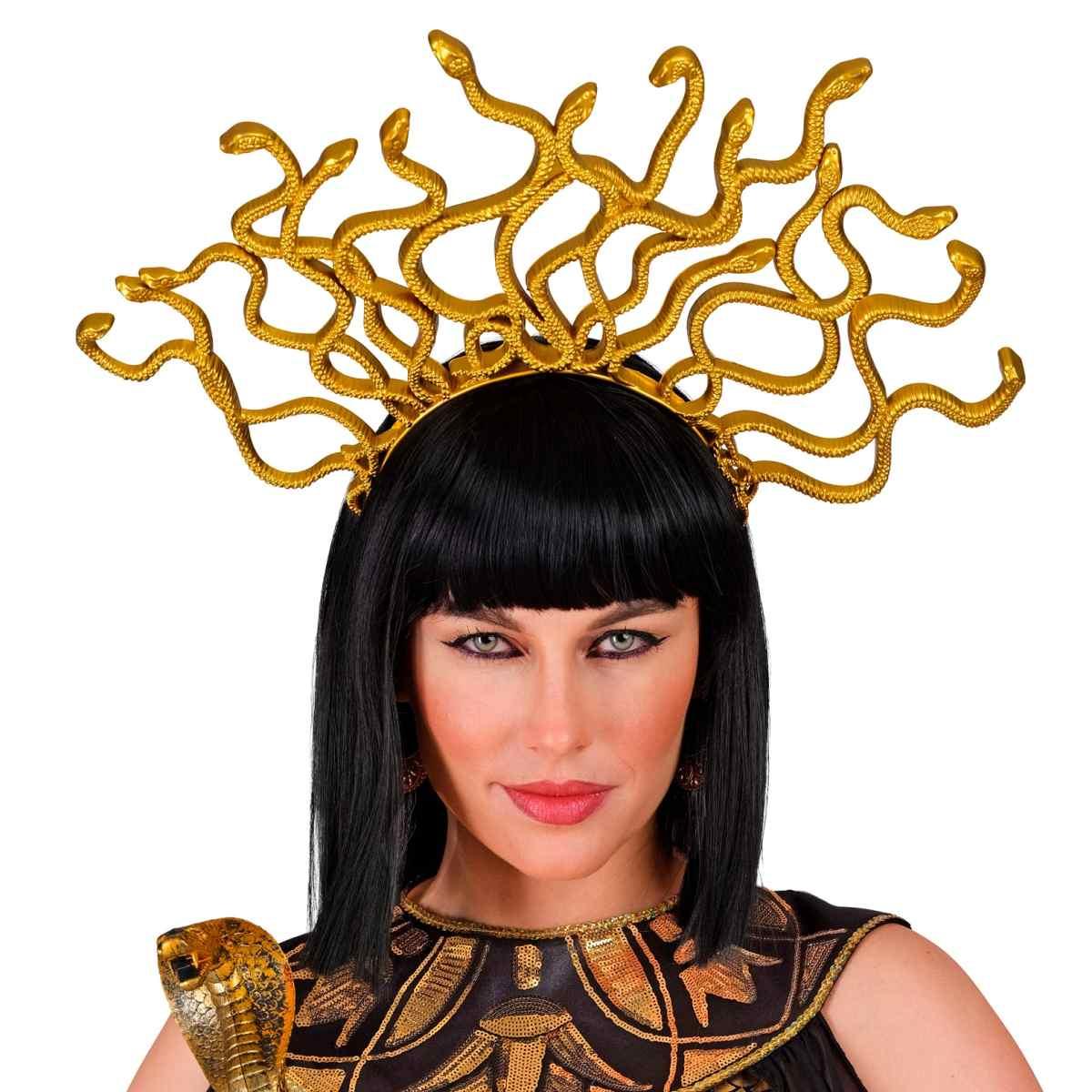 Cerchietto Medusa PVC Oro |Widmann