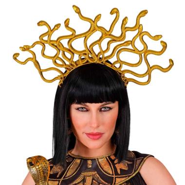 Cerchietto Medusa PVC Oro |Widmann