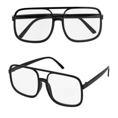 Occhiali Neri Hip Hop con Lenti |Widmann