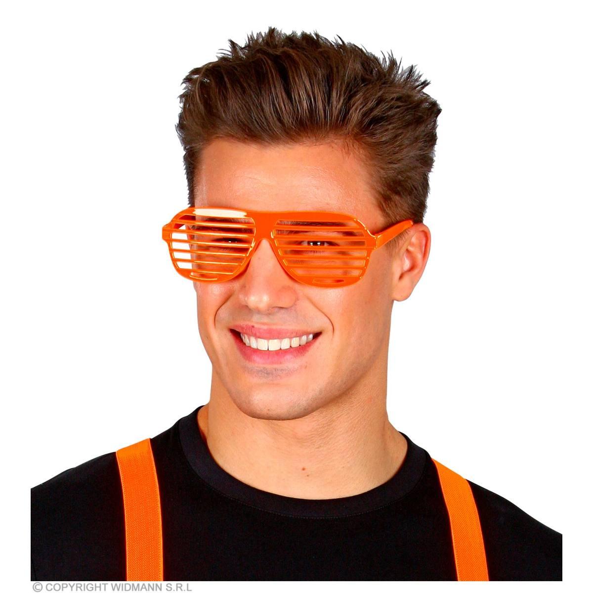 Occhiali Rigati Arancione Fluo |Widmann