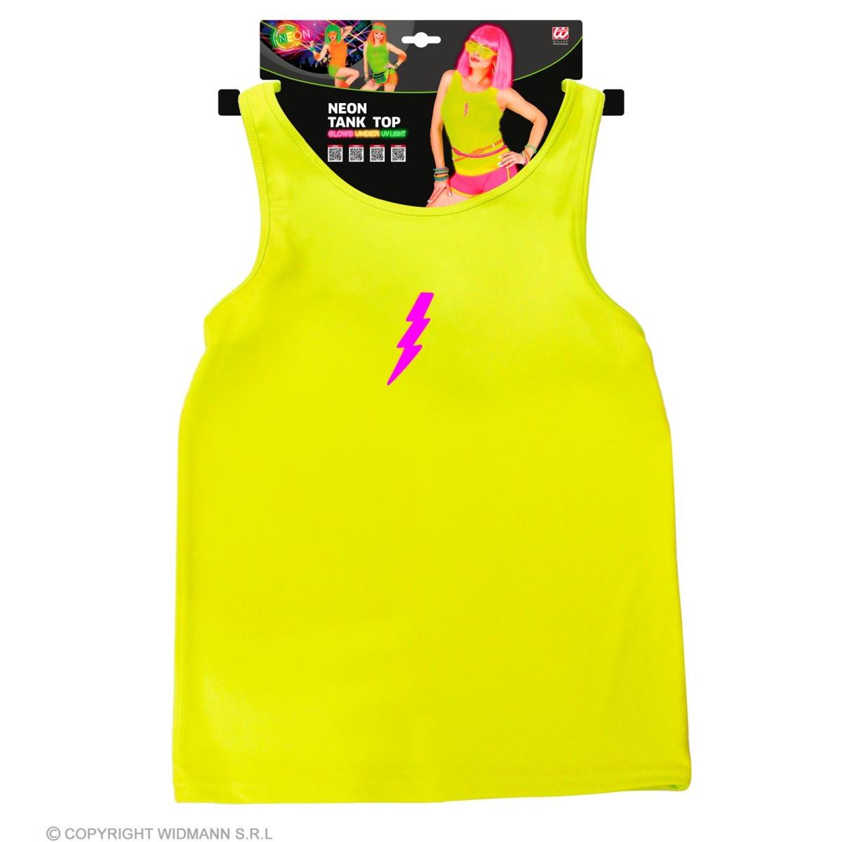 Canotta Giallo Fluorescente Anni '80 |Widmann