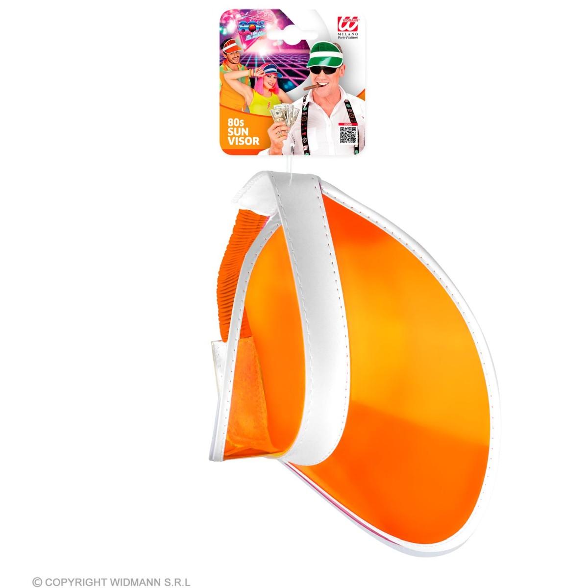 Visiera Arancione Anni '80 |Widmann
