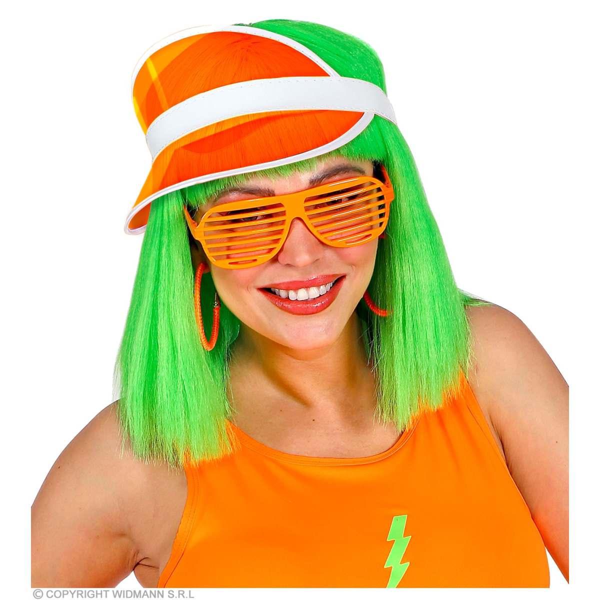 Visiera Arancione Anni '80 |Widmann