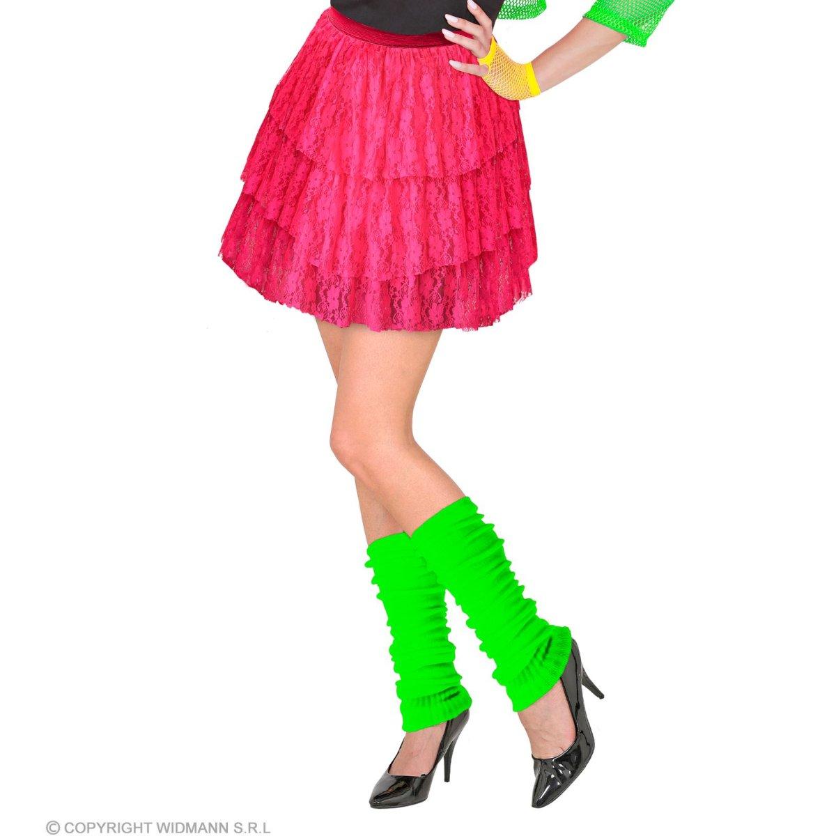 Gonna cm.50 Pizzo Rosa Fluo |Widmann