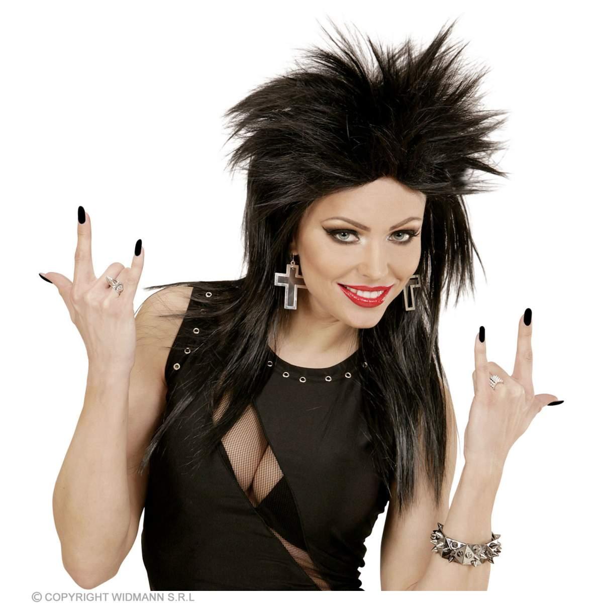 Orecchini con Croce Nera e Argento |Widmann