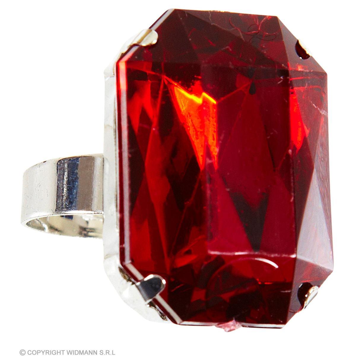 Anello Argento con Pietra Rossa |Widmann