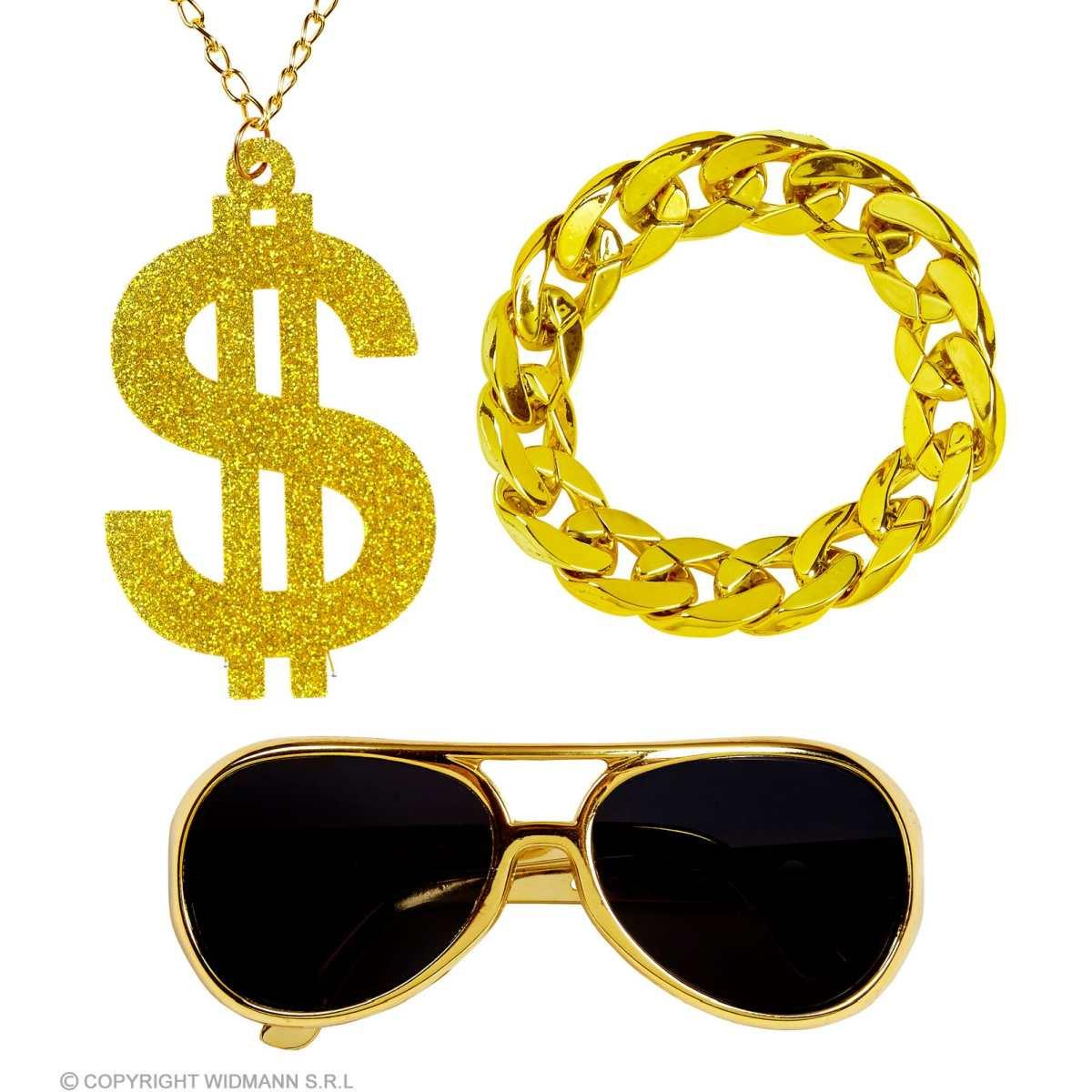 Pappone con Occhiali Collana e Bracciale |Widmann