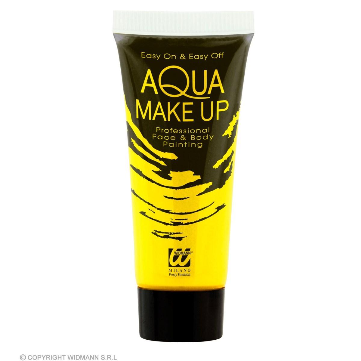 Trucco Crema Tubo Acqua Giallo Fluo ml.30 |Widmann