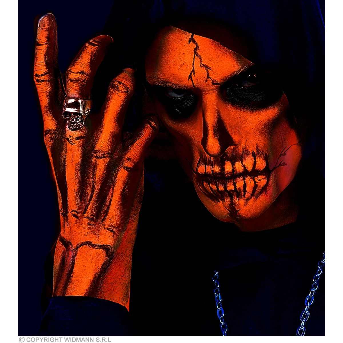 Trucco Crema Tubo Acqua Arancione Fluo ml.30 |Widmann