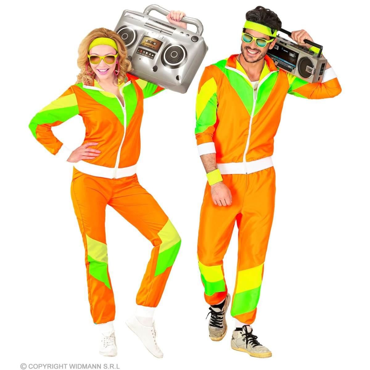 Costume Tuta Anni '80 Arancione |Widmann