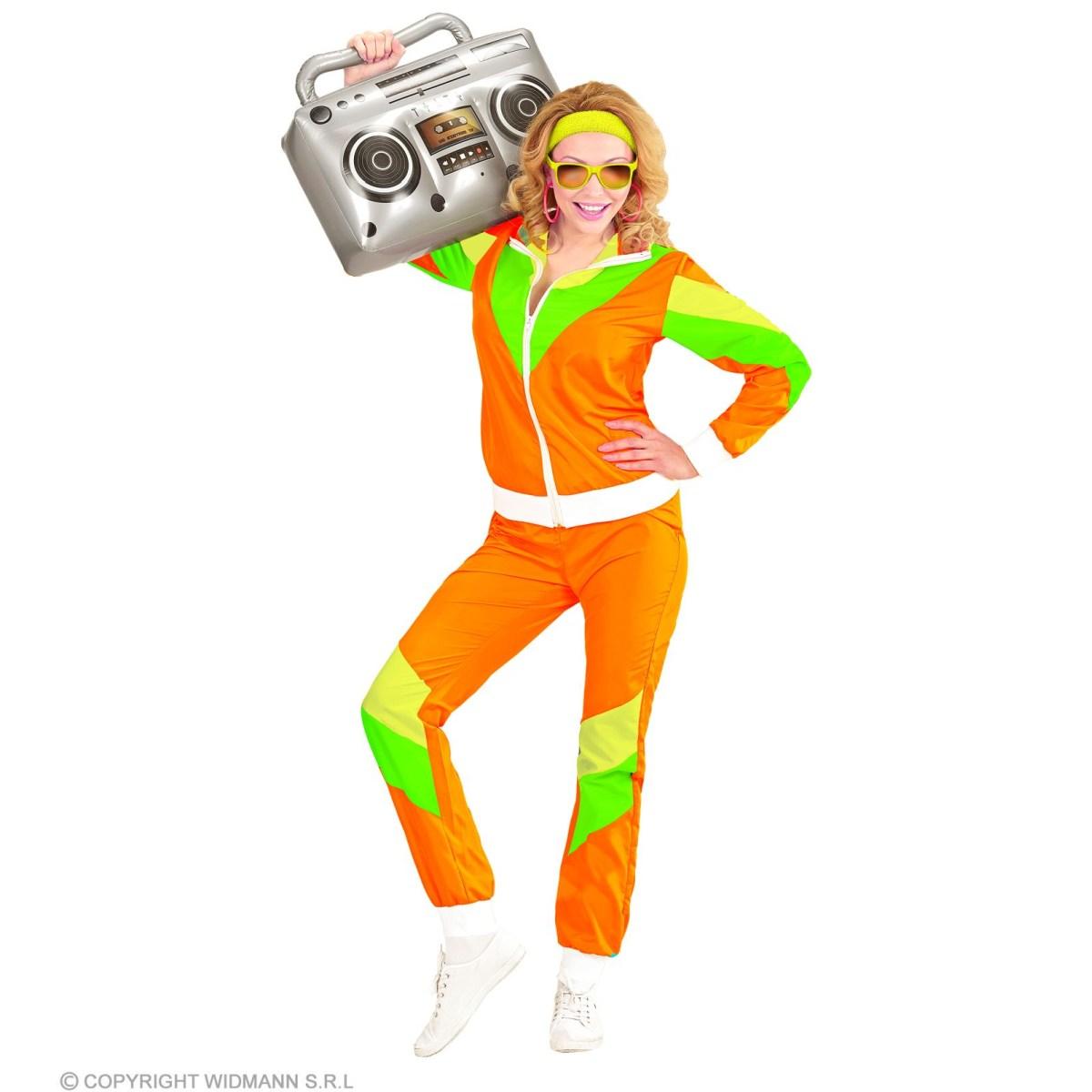 Costume Tuta Anni '80 Arancione |Widmann