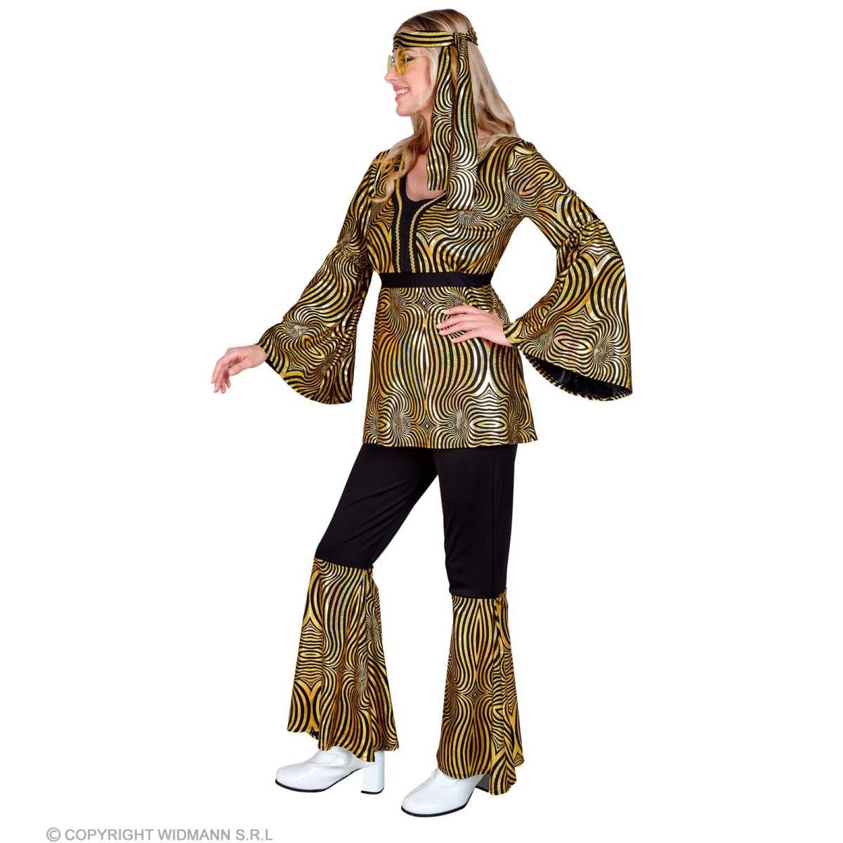 Costume Hippie Anni '70/'80 Oro |Widmann