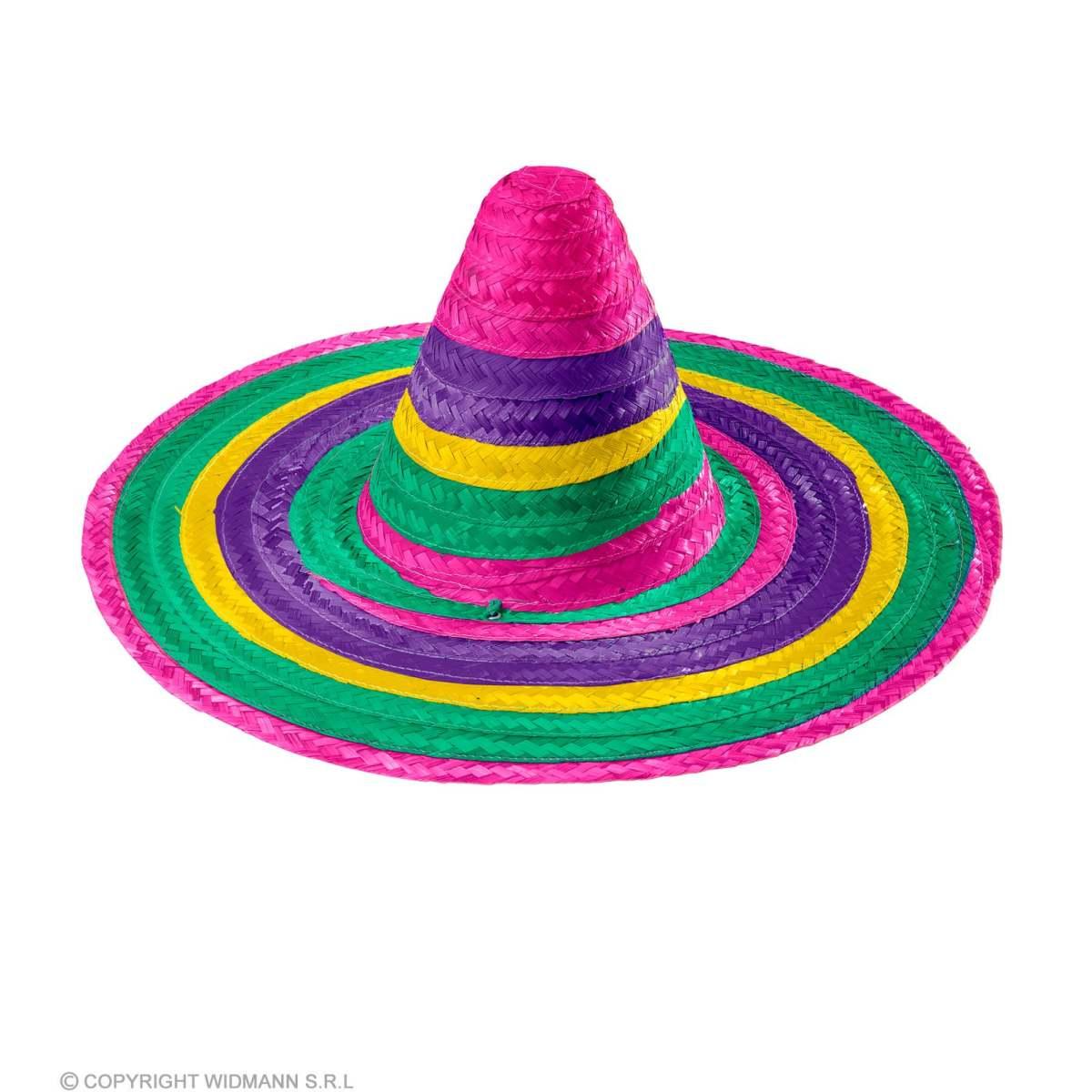 Cappello Sombrero cm.Ø50 Paglia Color |Widmann