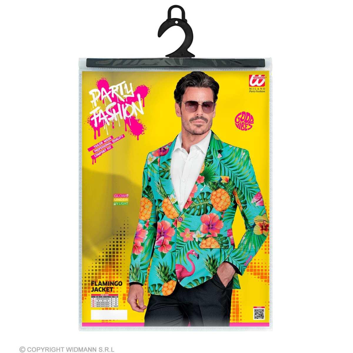 Giacca Flamingo Azzurra Fluo |Widmann