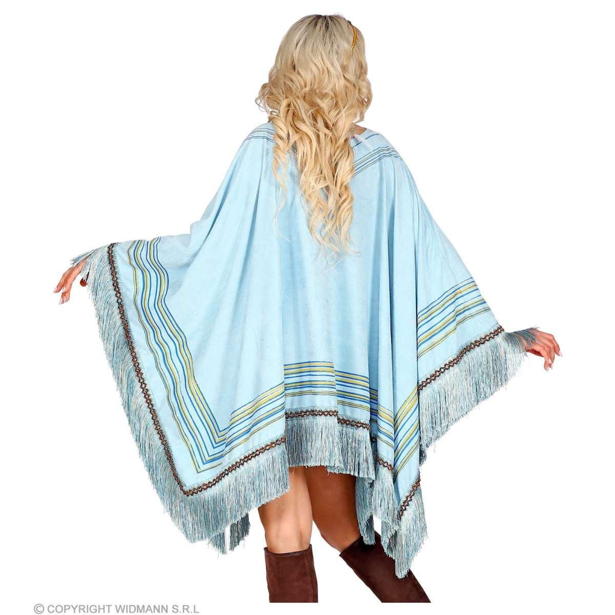 Poncho Scamosciato Azzurro |Widmann