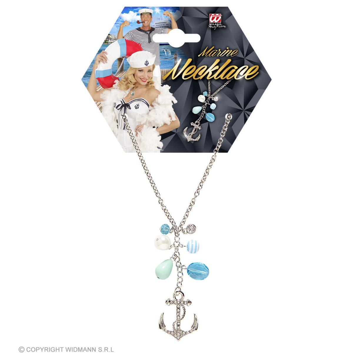 Collana Metallo con Ancora e Strass |Widmann