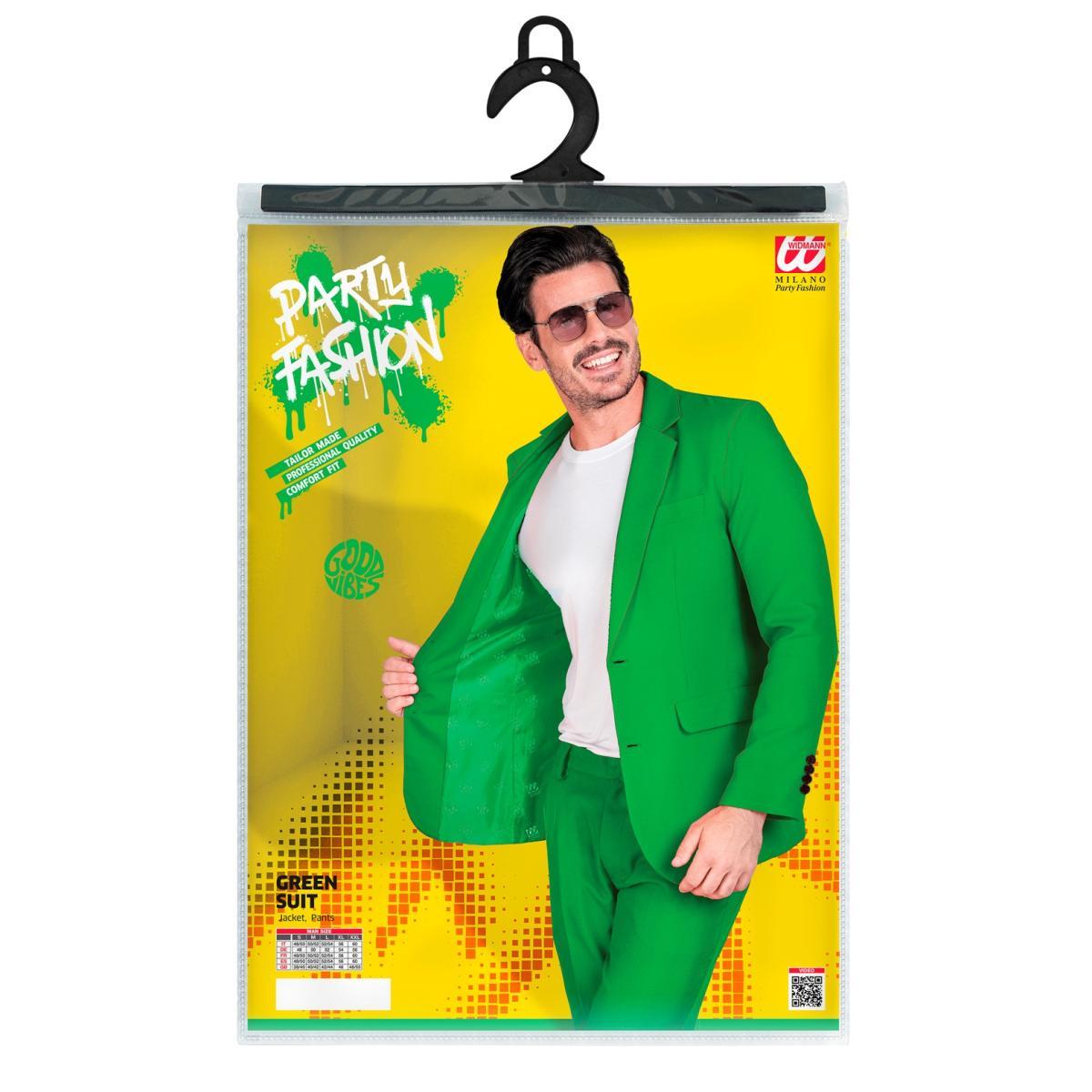 Costume Completo Party Disco Verde |Widmann