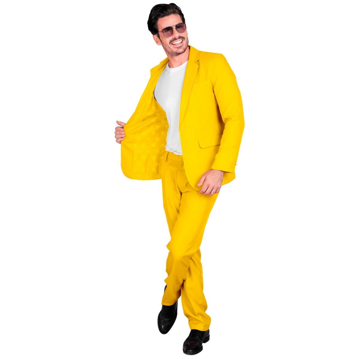 Costume Completo Party Disco Giallo |Widmann
