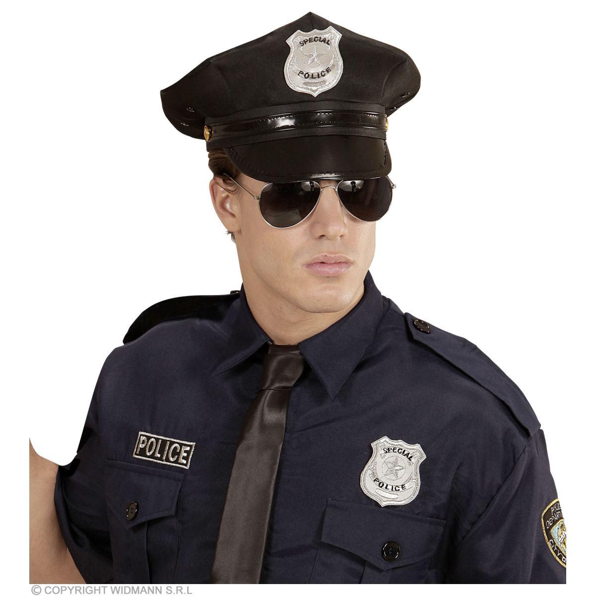Poliziotto con Cappello Occhiali e Distintivo |Widmann