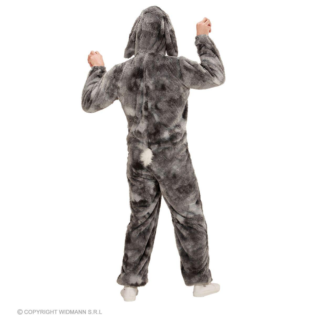 Costume Coniglio Grigio Peluche Soft |Widmann