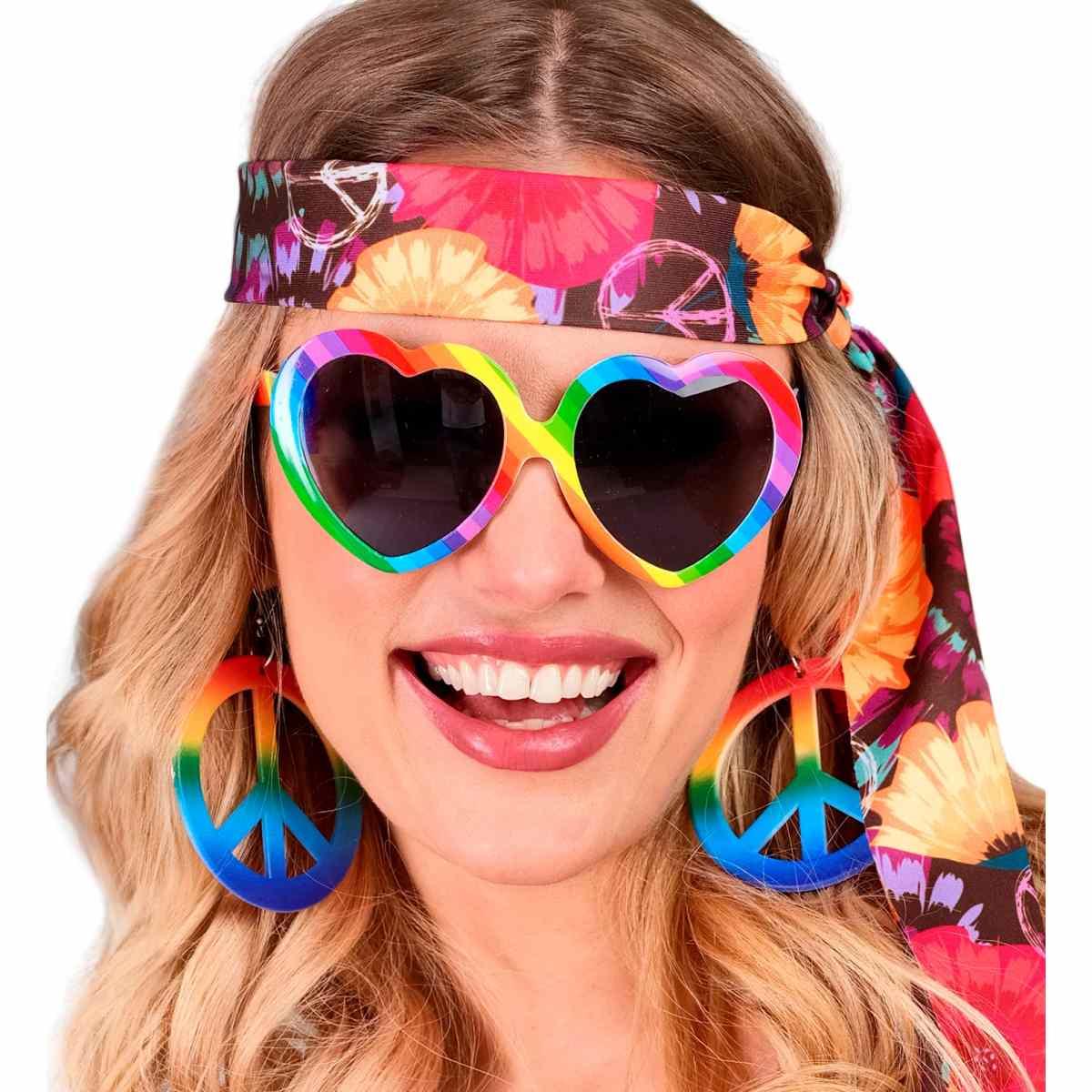 Occhiali Cuore Arcobaleno |Widmann