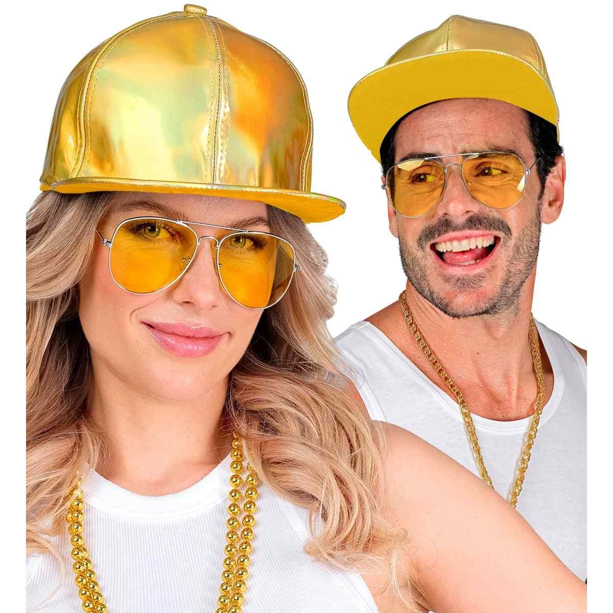 Cappello Berretto Oro Olografico Anni '80 |Widmann