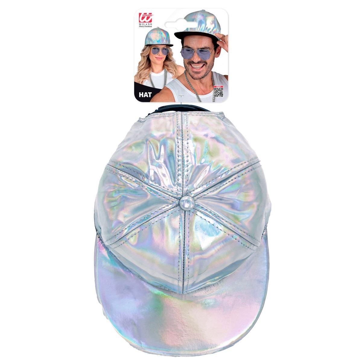 Cappello Berretto Argento Olografico Anni '80 |Widmann