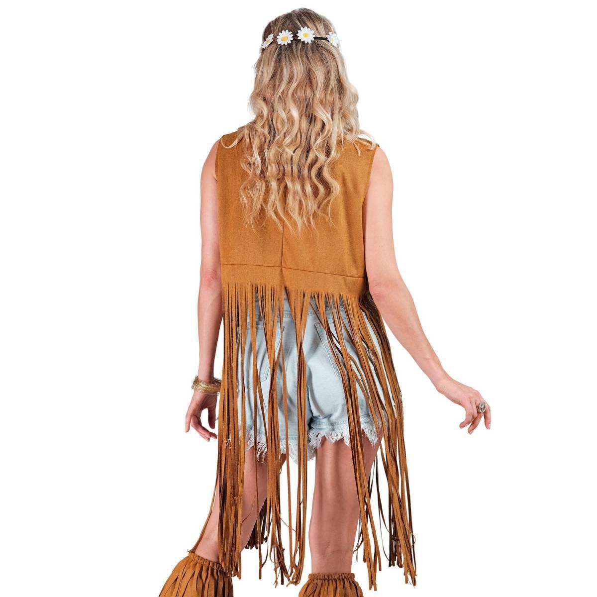 Costume Gilet Marrone con Frange |Widmann