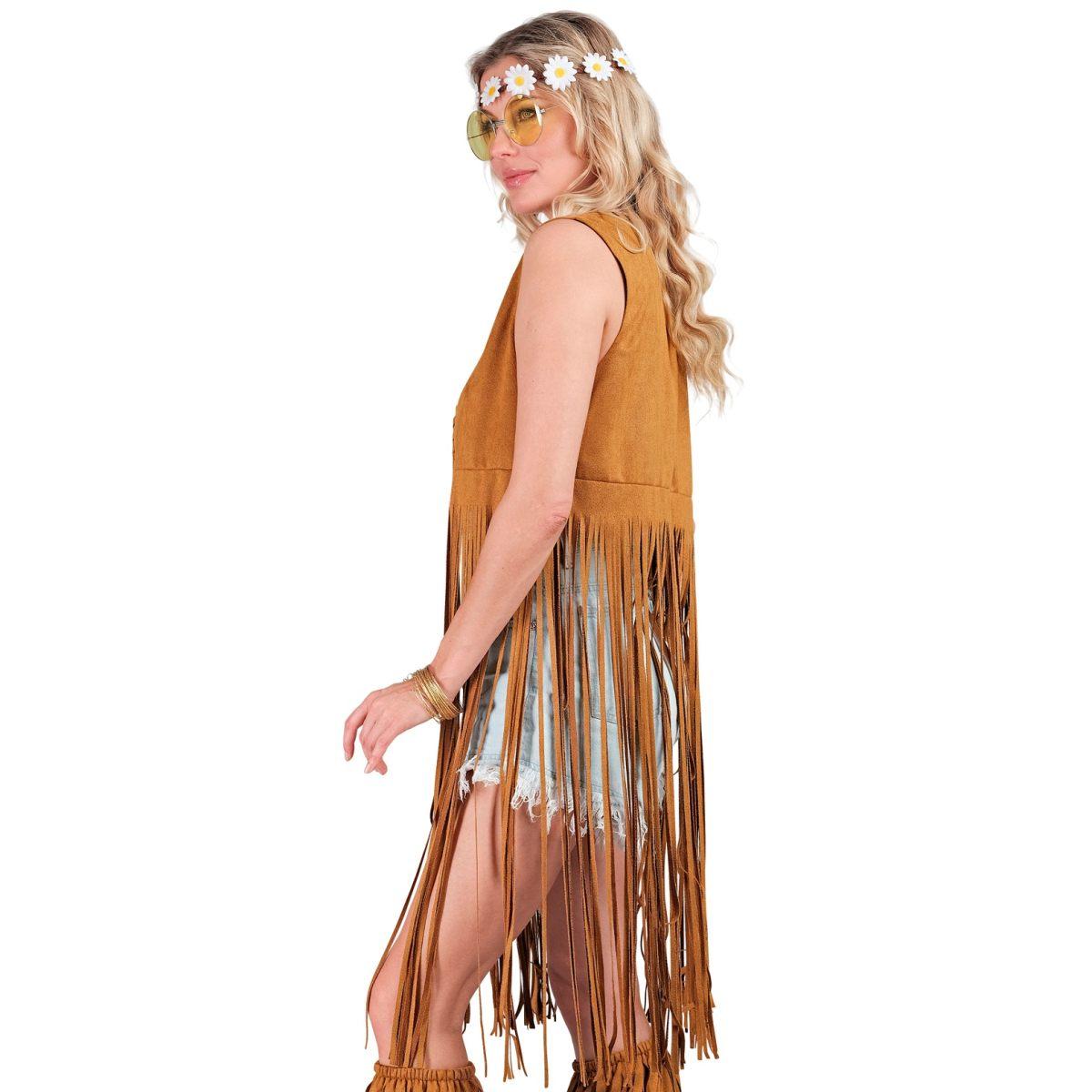 Costume Gilet Marrone con Frange |Widmann