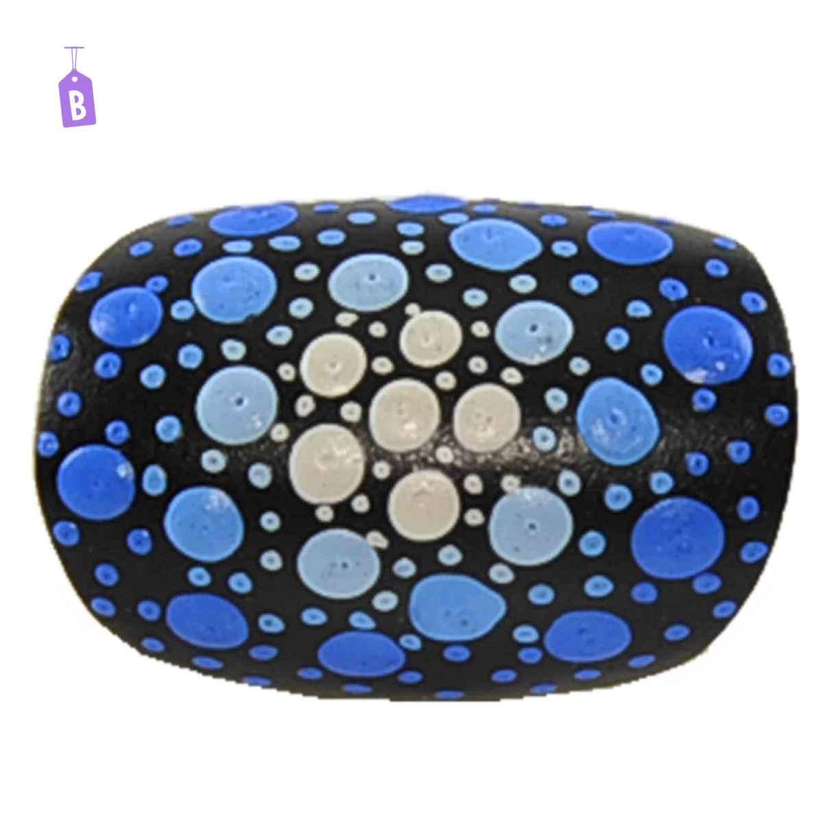 Anello Legno Nero con Cerchi Puntinati 4 Colori |Carnival Toys