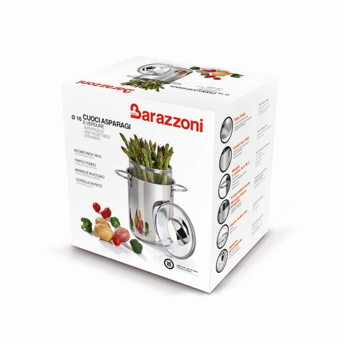 Pentola Barazzoni Cuoci Asparagi Inox cm.ÃƒÂ˜16 | Barazzoni