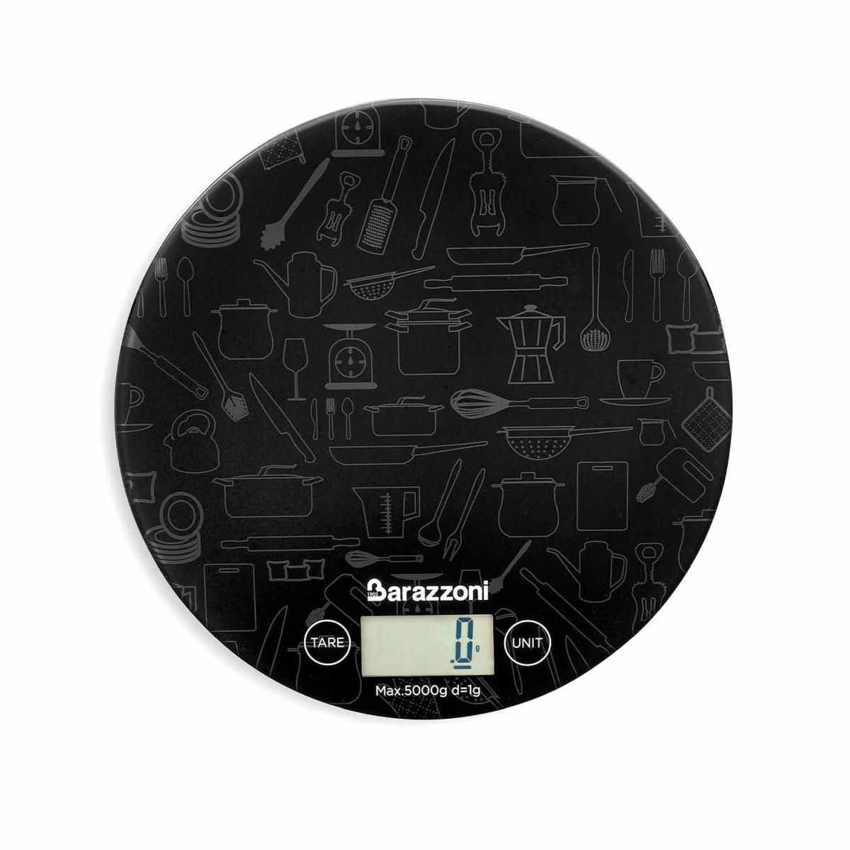 Bilancia Digitale Barazzoni Nera Kg.5 | Barazzoni