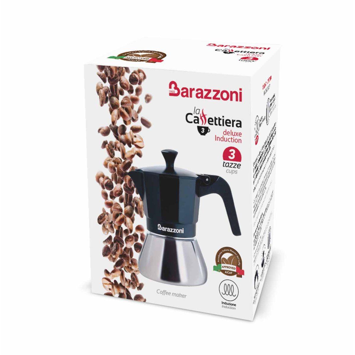 Caffettiera Moka Barazzoni Deluxe Induction 3 Tazze | Barazzoni