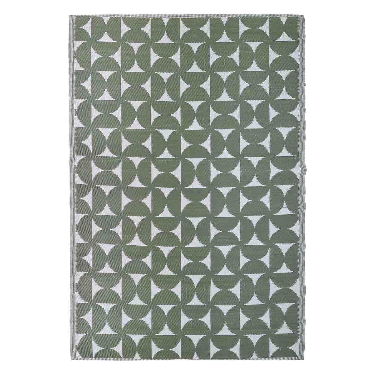 Tappeto cm.160x230 Idy Verde e Bianco | Bizzotto