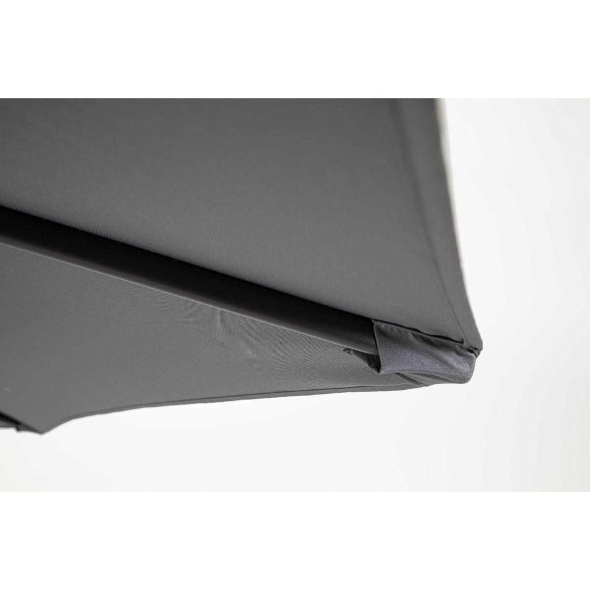 Ombrellone Alluminio Kalife 3x2,42 Antracite Palo Centrale | Bizzotto