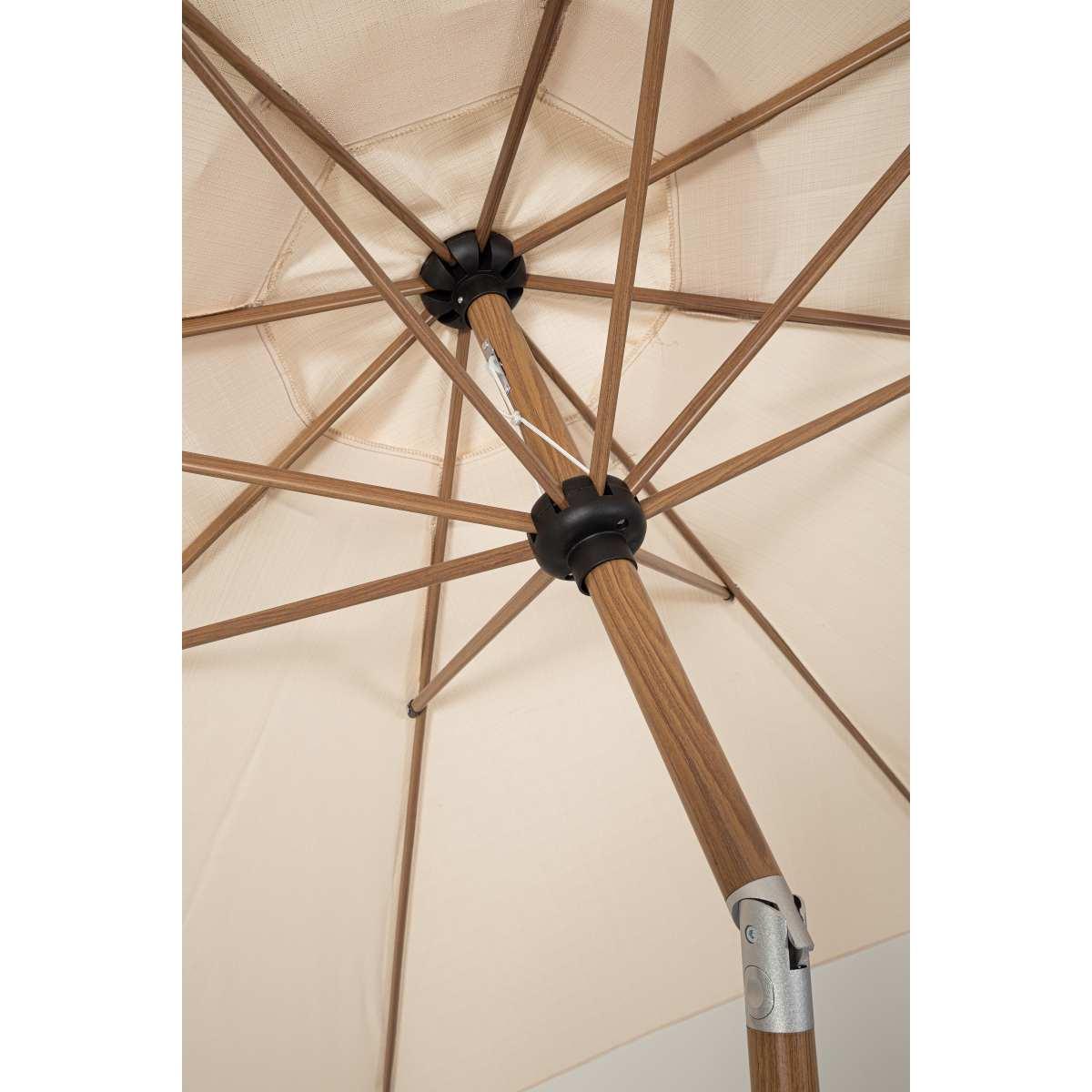 Ombrellone Alluminio Palinuro 3x2,46 Sabbia Palo Centrale | Bizzotto