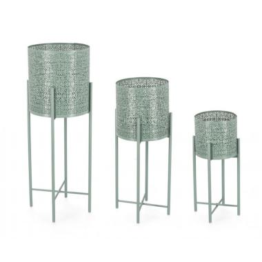 Portavaso Kalidas Tondo Alto Verde cm.ÃƒÂ˜30x76,5 | Bizzotto