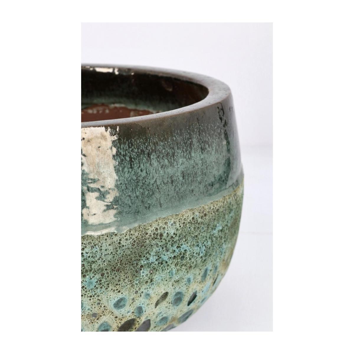 Portavaso Terracotta Duyen Ciotola Verde Giada cm.ÃƒÂ˜36x22 | Bizzotto