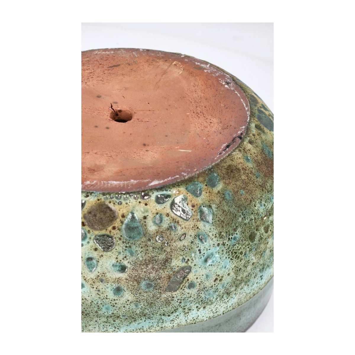 Portavaso Terracotta Duyen Ciotola Verde Giada cm.ÃƒÂ˜36x22 | Bizzotto