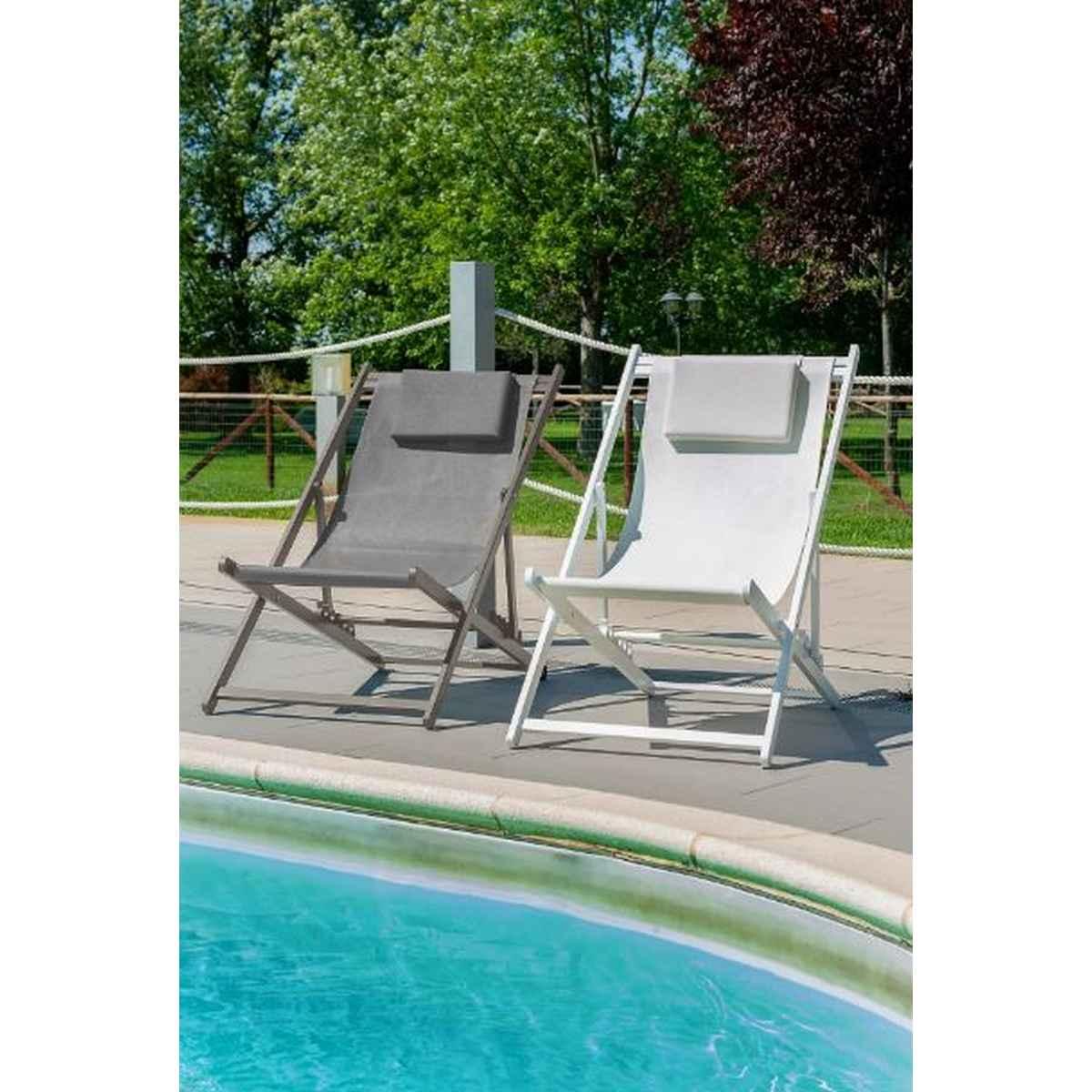 Sdraio Alluminio Circe Tortora | Re Garden