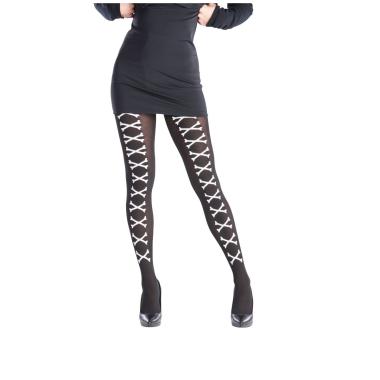 Collant Nere con Ossa Incrociate |Carnival Toys